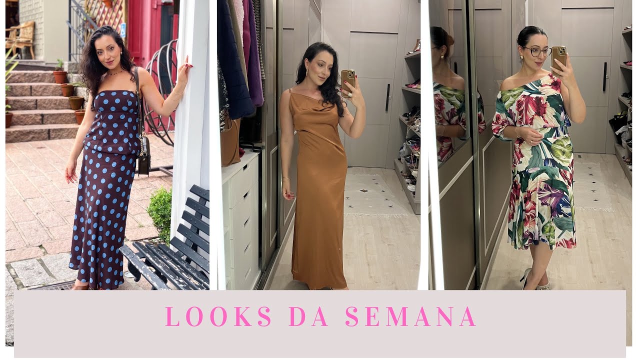 Looks da semana - saia midi, cores, estampas e mais ✨