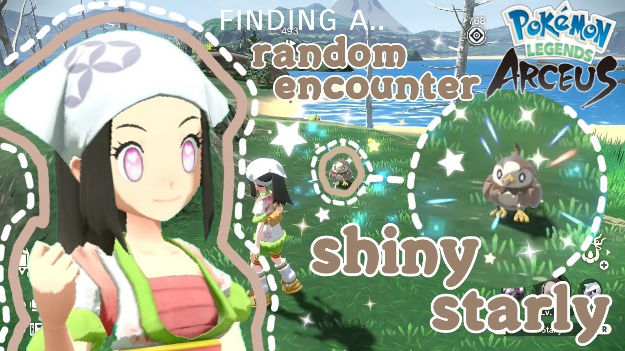 ♡ FINDING A RANDOM ENCOUNTER SHINY STARLY?! (Pokemon Legends: Arceus) ♡