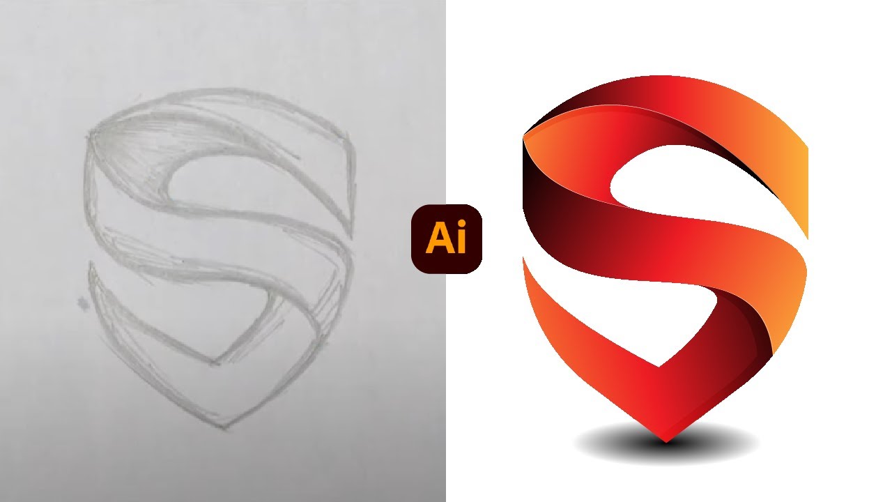 From Sketch to Logo | Illustrator Logo Design Process (Step by Step)