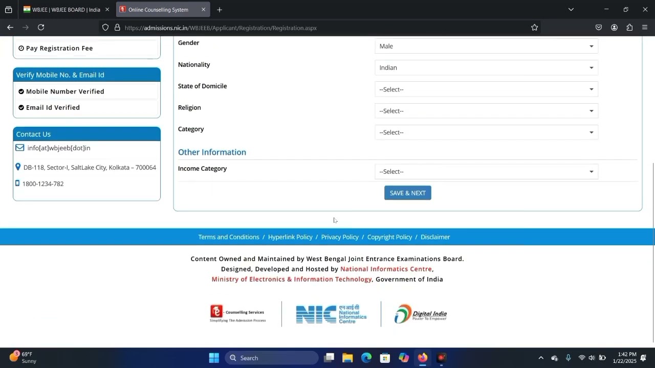 WBJEE Application Form FillUp Step by Step || Sample Video For 2026 WBJEE Students