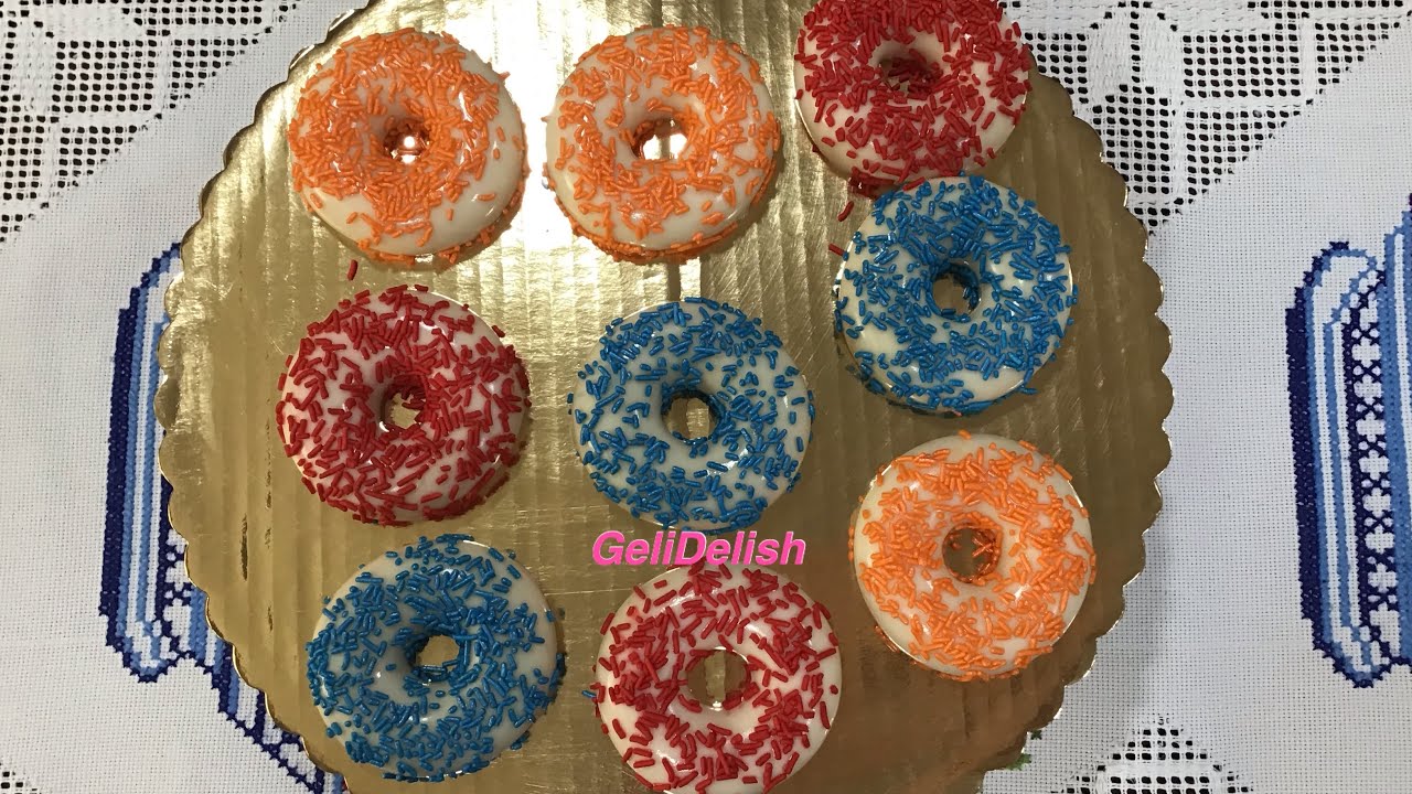 DONAS DE GELATINA, EN MOLDE DE SILICON.