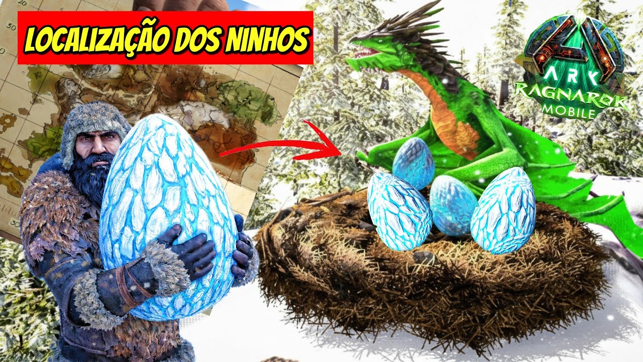 Como pegar ovos de wyverns na Ravina do RAGNAROK - Stealing Ice Wyvern Eggs in RAGNAROK BRUTAL #ark 