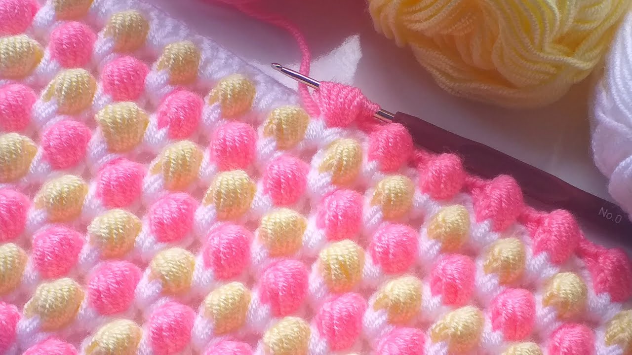 👉PUFF PUFF👉SUBTİTLED 👈  BATTANİYE, YELEK MODELİ /CROCHET BABY BLANKET
