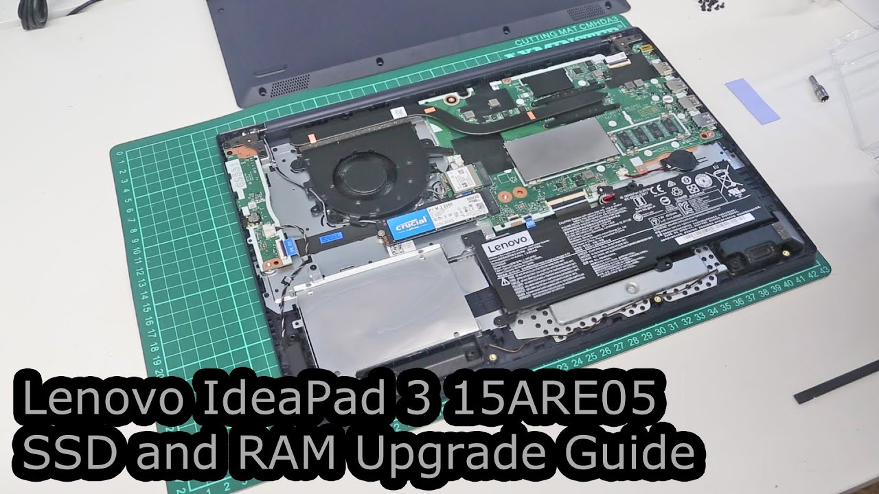 Руководство по обновлению SSD и памяти Lenovo IdeaPad 3 15ARE05