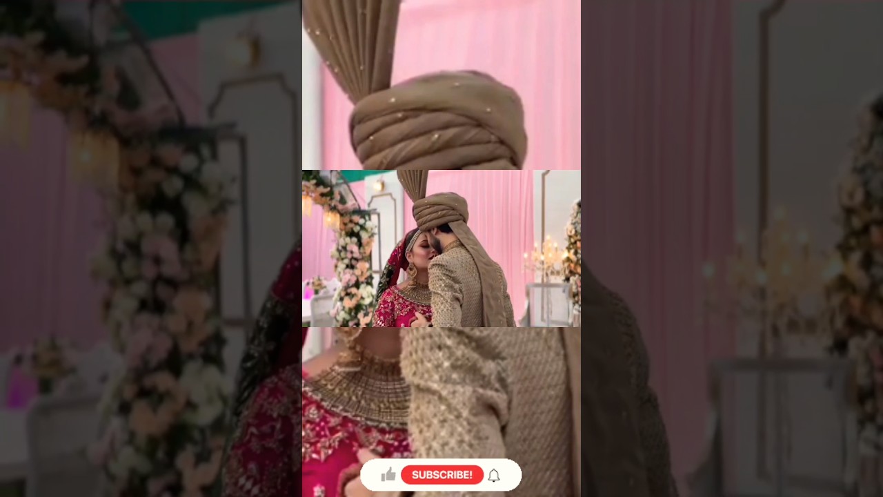 Wedding Look of Hafsa Khan and Shaheer Khan 🥰#shafsa #hafsakhan #shaheerkhan #wedding #viral