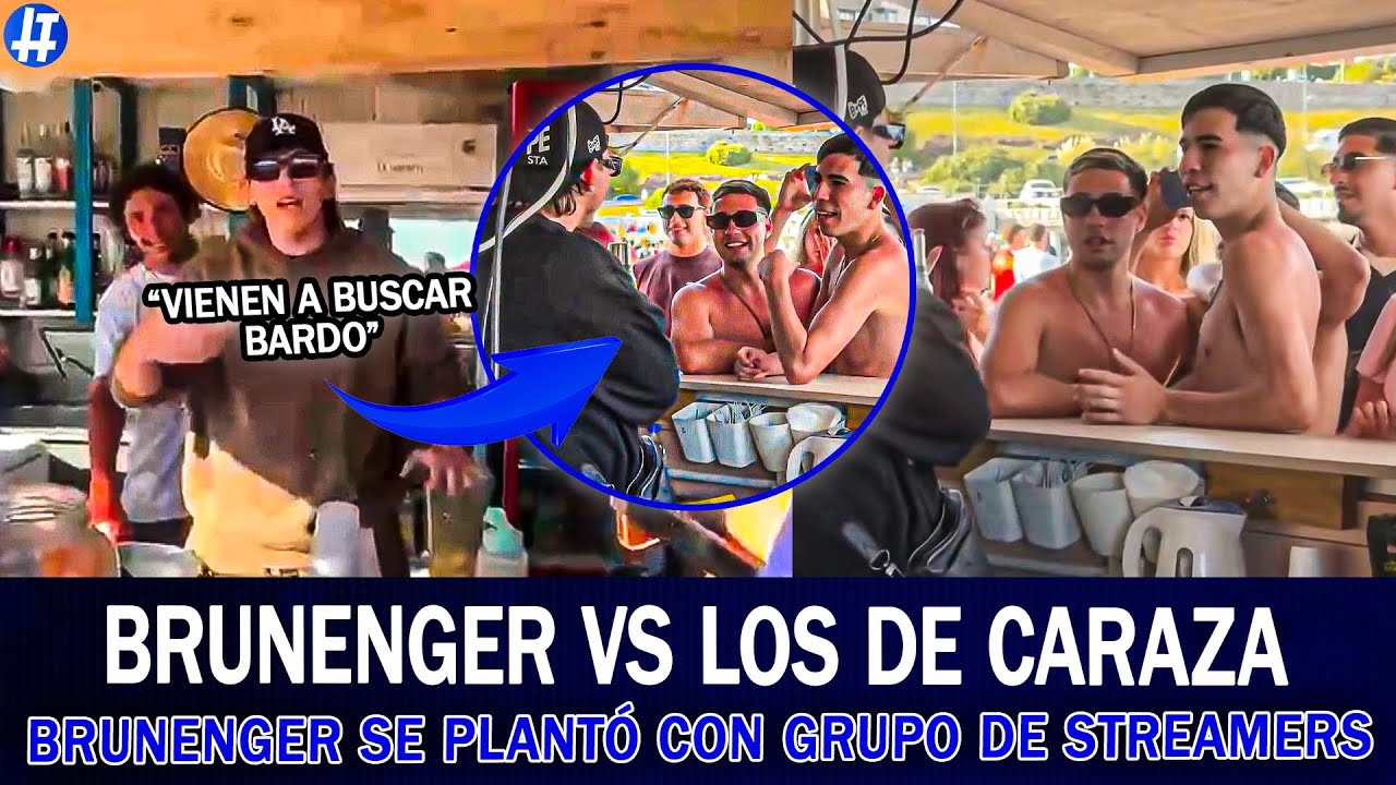 BRUNENGER SE PLANT&Oacute; CON UN GRUPO DE STREAMERS: 
