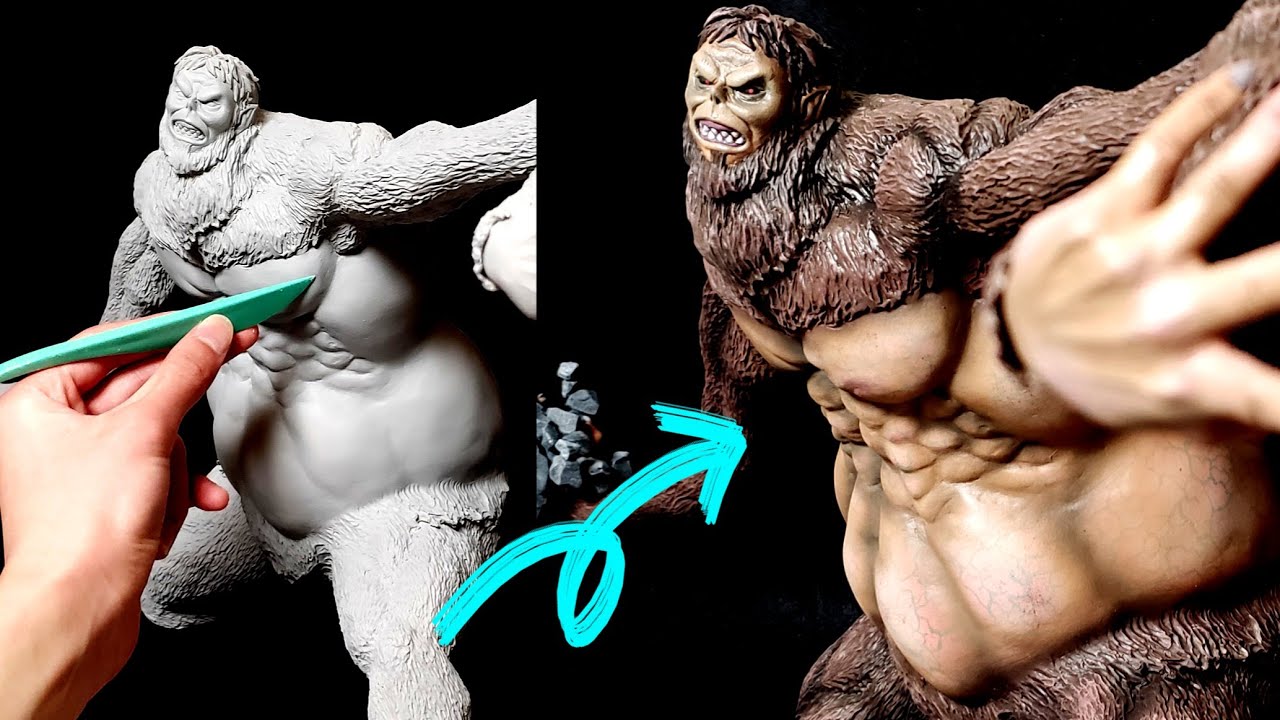 粘土で投石をする獣の巨人フィギュアを作る -進撃の巨人-  Scupting BEAST TITAN -Attack On Titan- ［Shingeki No Kyojin］