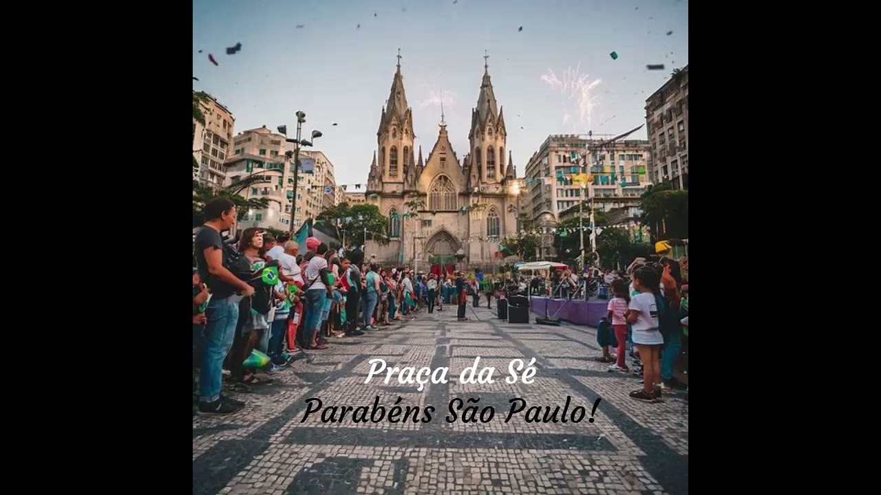 Minha homenagem a Cidade de São Paulo! Parabéns! 👏🎂🍾🥳❤️🥰🤩😀