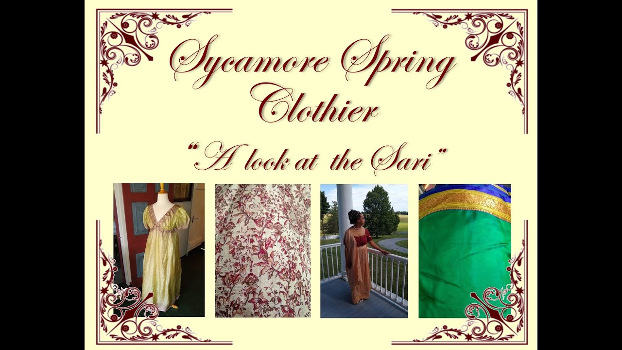 Using Saris for 19th-century dress | Regency Fashion
