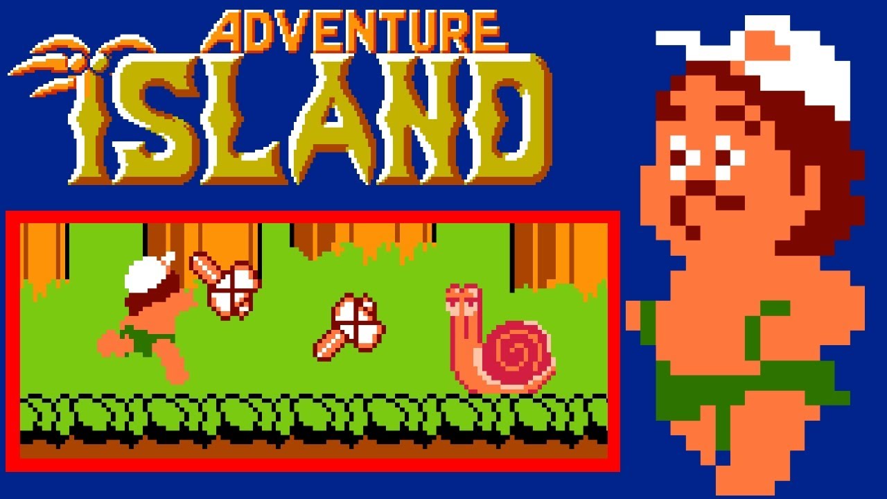 Adventure Island (NES, 1988) – Full Game Session 🐌🏝️🛹