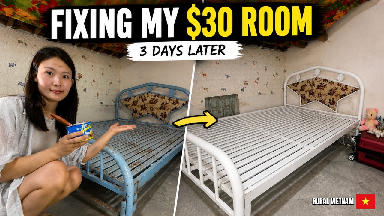3 Days After Moving In : Fixing My Tiny $30 Room in Vietnam