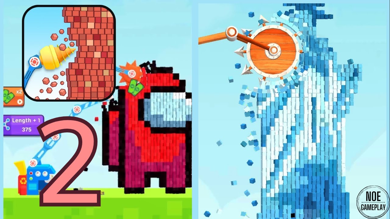 BLOCK CRUSHER:BUCKET TEARDOWN ALL LEVELS PART 2 | Block Crusher Gameplay | Best Mobile Games 2023