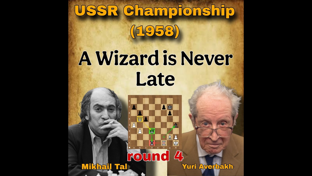 Yuri Averbakh vs  Mikhail Tal | round 4 | USSR Championship (1958) | #lifestyle