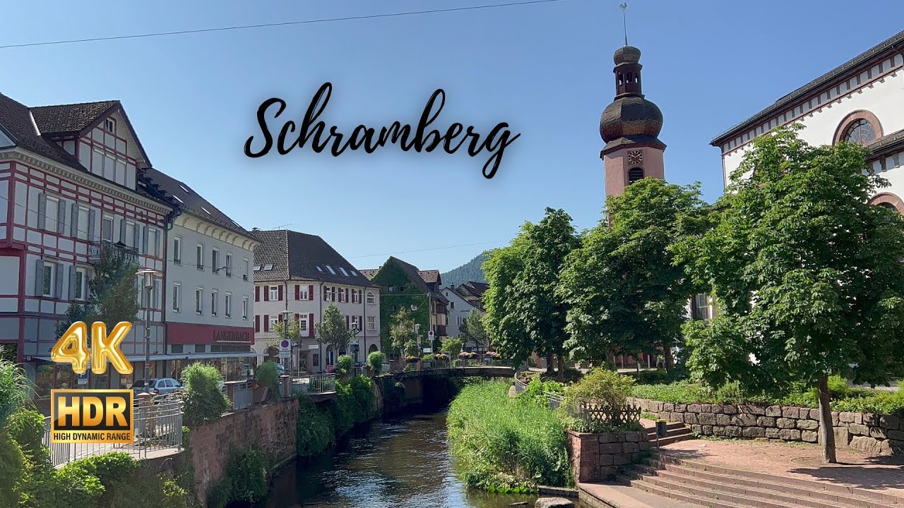 Schramberg, Germany Walking Tour - Summer Stroll around the beautiful Town - 4K HDR