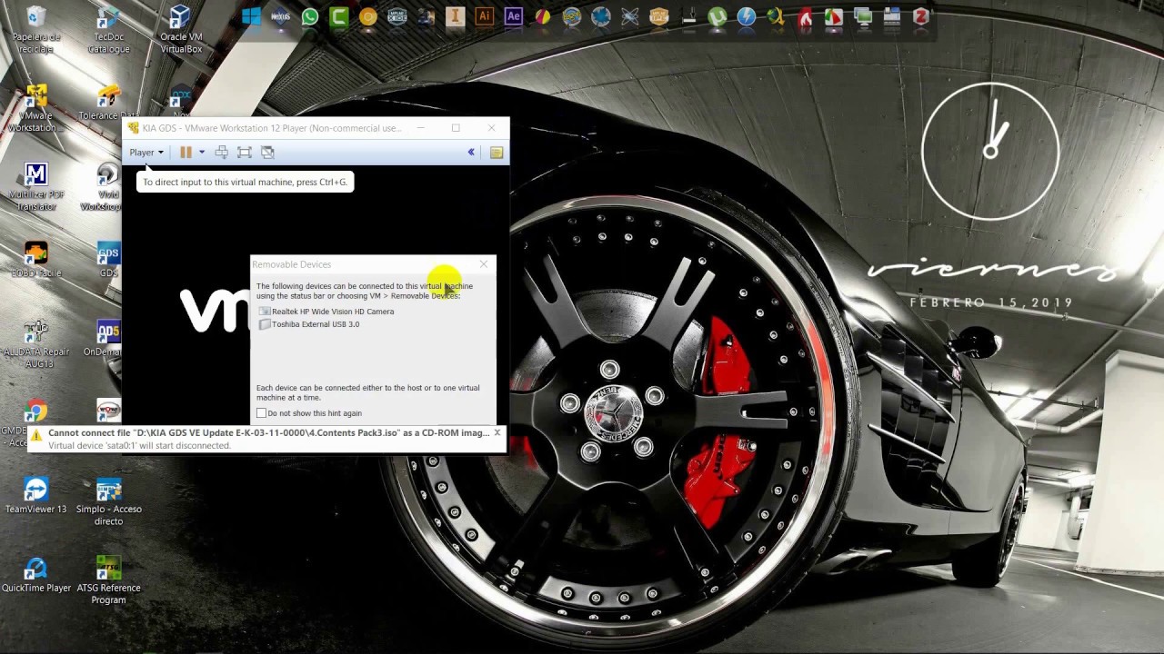 Instalación GDS KIA 2017 con VMware