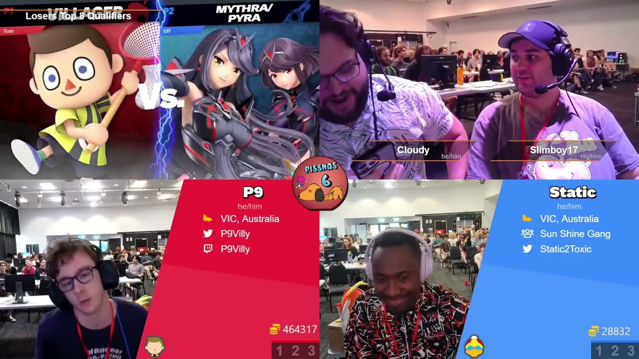 Pissmas6: P9 vs Static (Losers Top 8 Qualifiers)