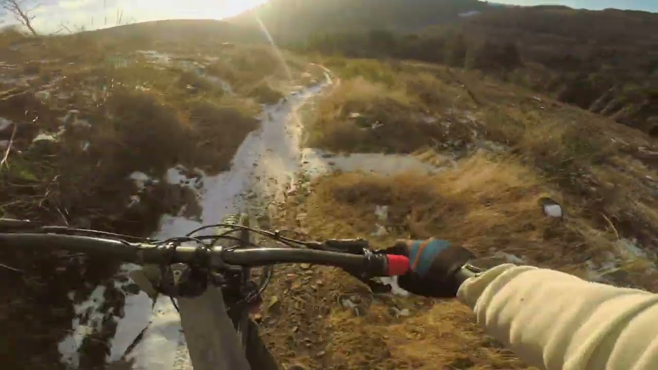 Mtb Riding on Snow