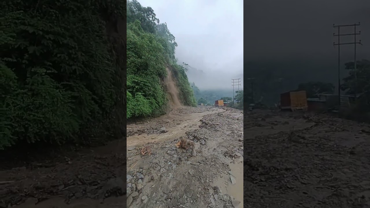 Massive Road Damage After Heavy Rain