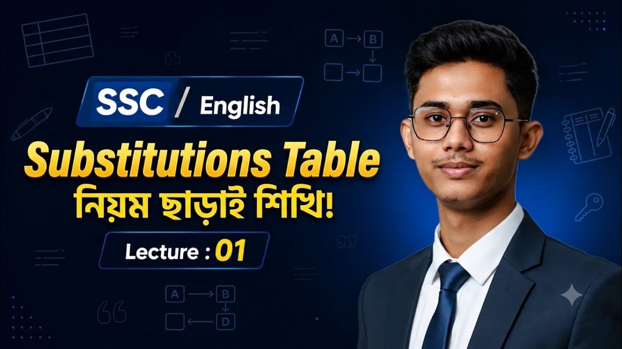Substitution Table & Matching || 2nd Paper || SSC 26 & 27 Batch || Avishek Sir 