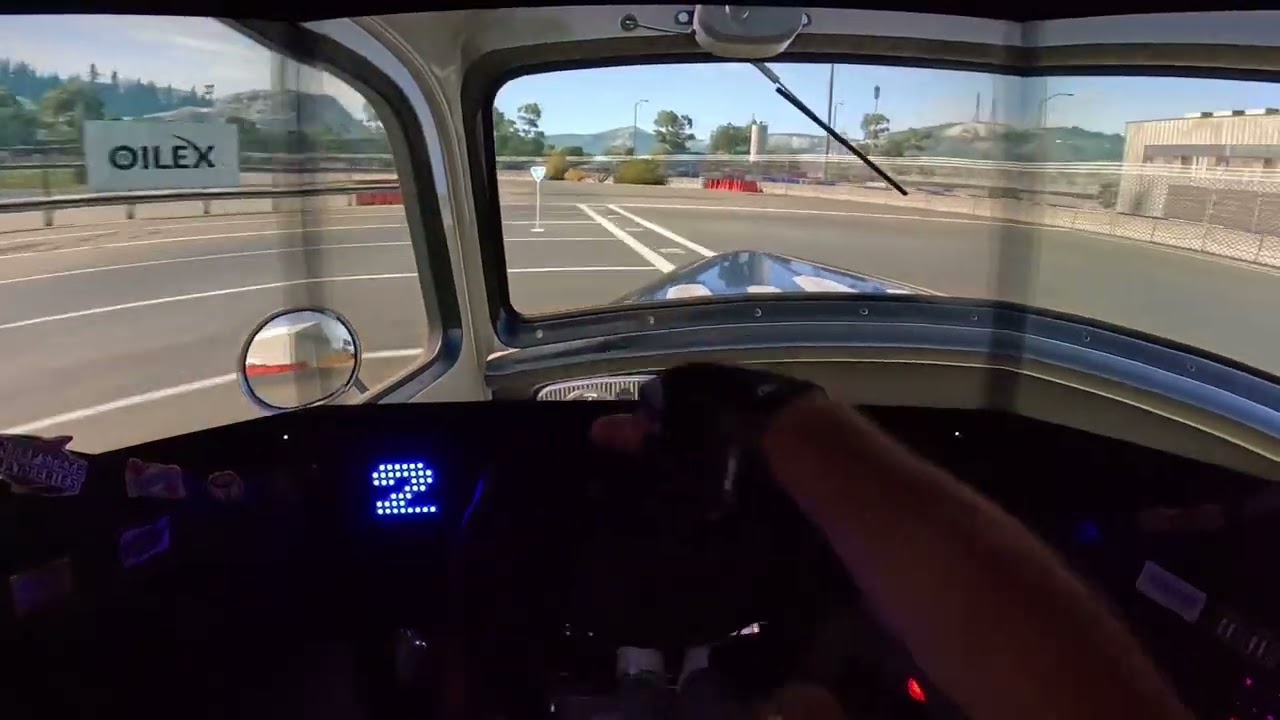 Drag racing in a simulator 
