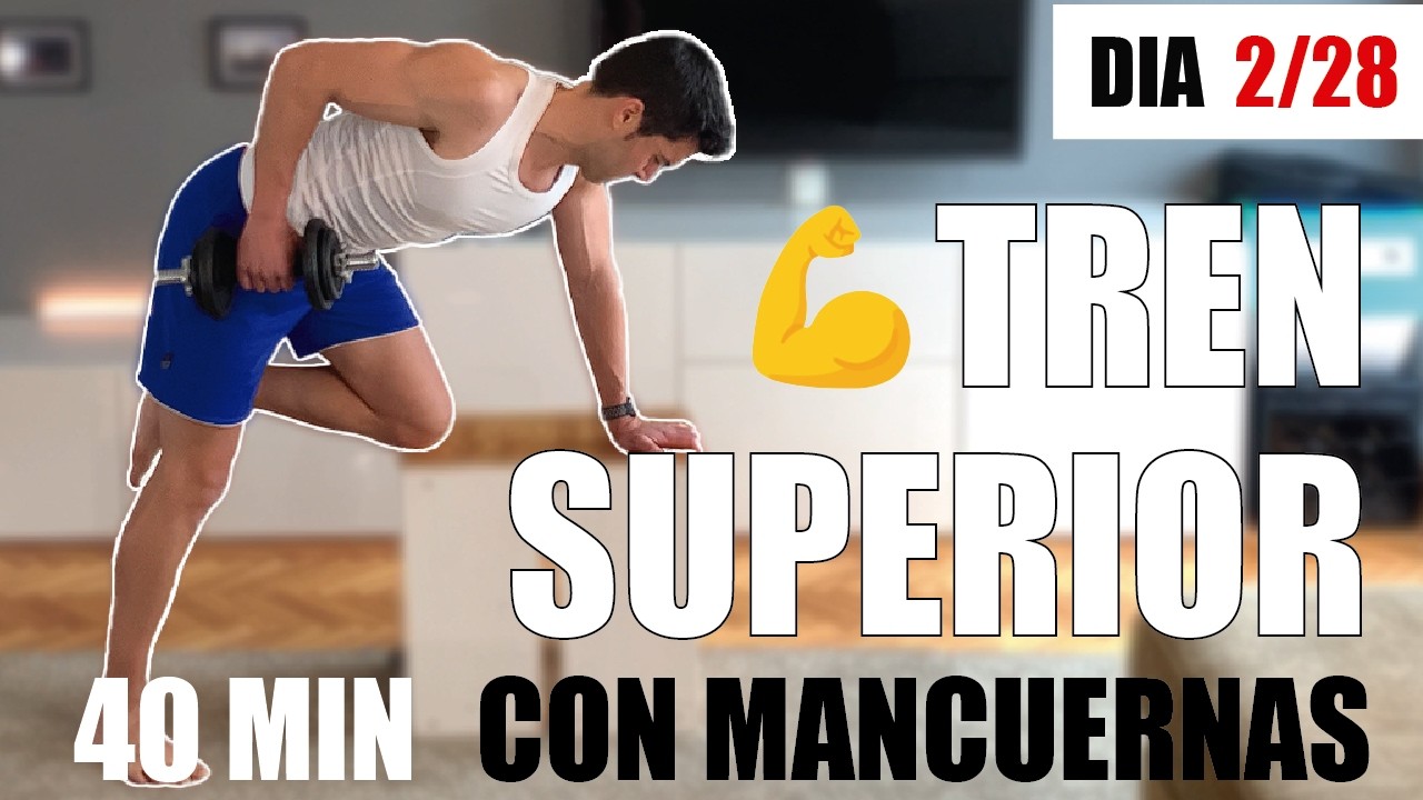 Día 2/28 | 💪🏼Dale forma a tu tren superior | 40 ejercicios para ganar fuerza y resistencia en casa🔥