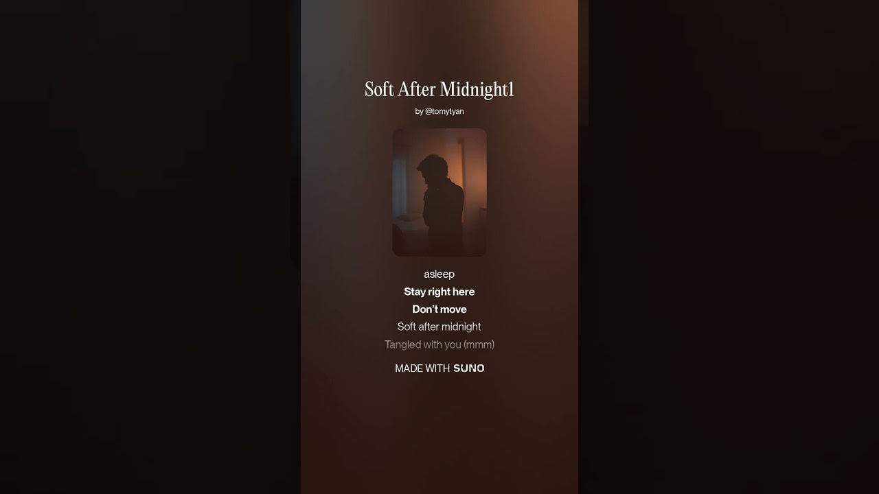 Soft After Midnight1(Official Lyric Video) / AI Female Vocal Ballad癒やし、心地よい、AI音楽