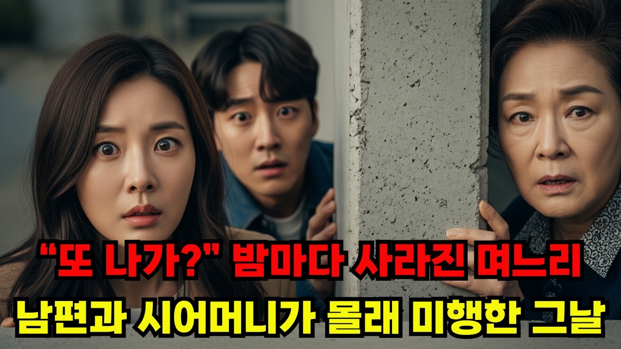 “며느리 밤마다 미행했더니… 셔터 안에서 본 순간 남편은 무릎 꿇고 오열했습니다”