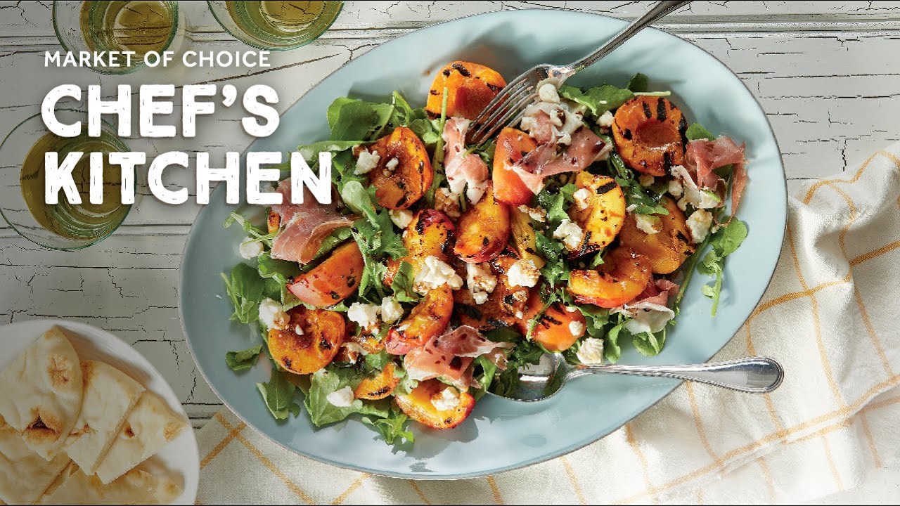 Grilled Peach and Apricot, Prosciutto and Goat Cheese Salad | Chef’s Kitchen with Chef Greg