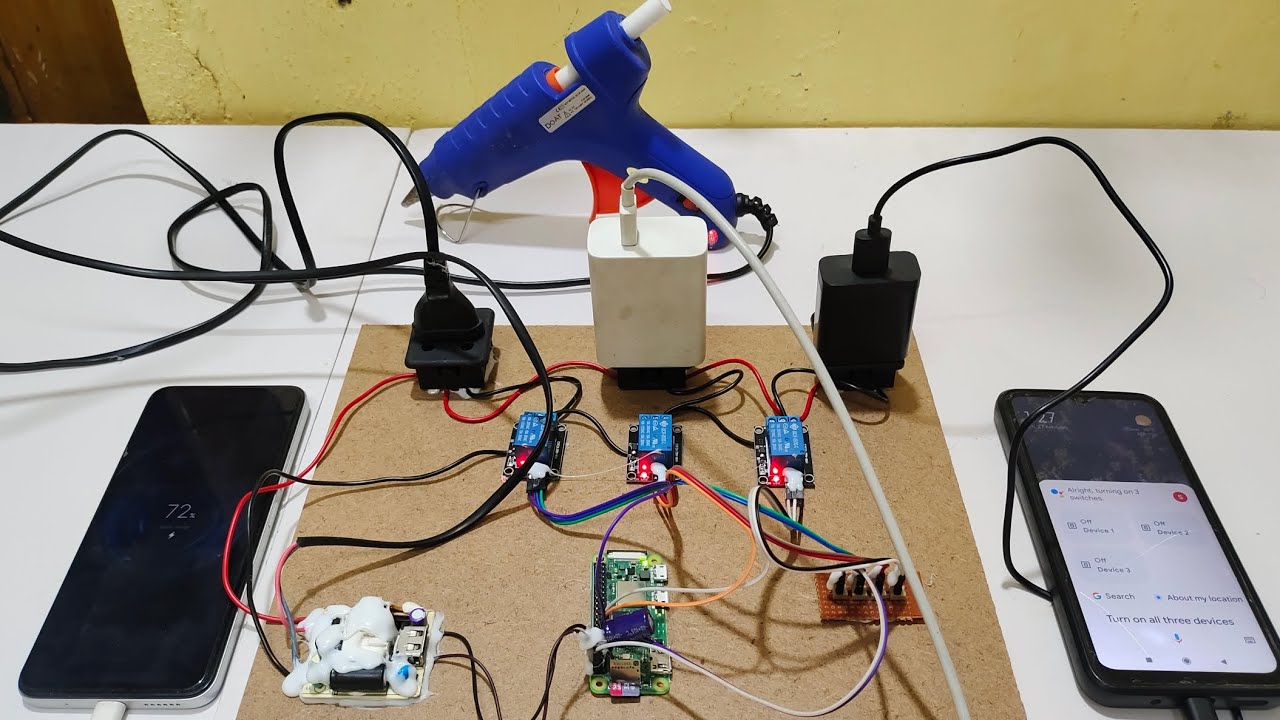 Raspberry Pi Based Home Automation with Google Assistant