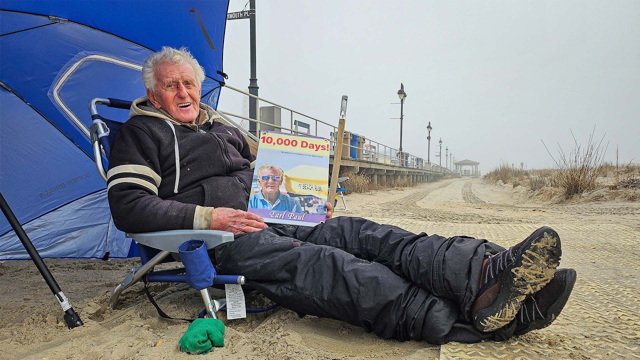90-year-old Ocean City man tallies 10,000 days on the beach