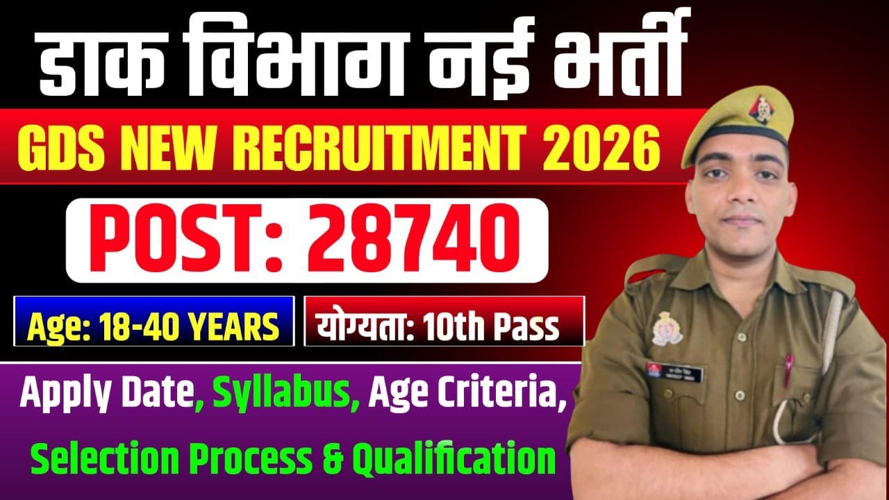 India Post GDS Recruitment 2026 | Post Office Recruitment 2026 | India Post GDS New Vacancy 2026 