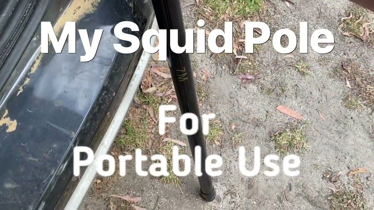 Squid Pole для портативного использования в радиолюбительских целях.