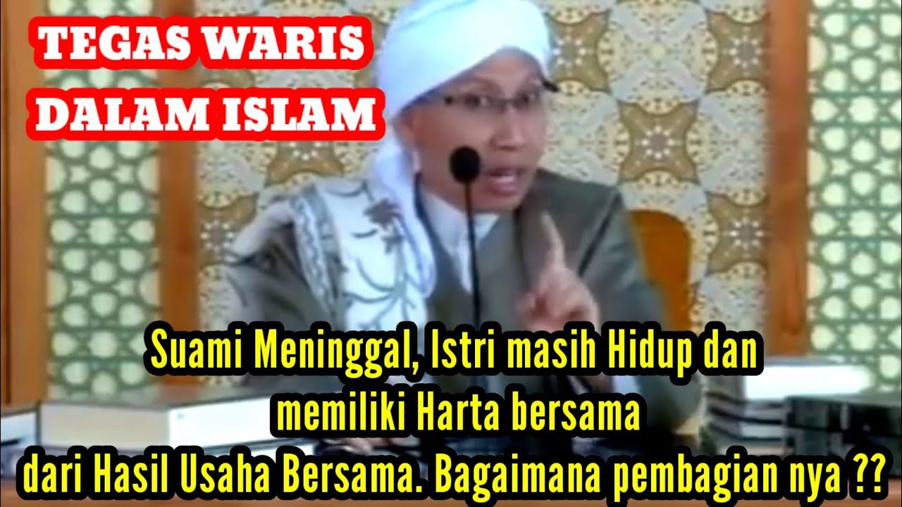 Pembagian harta waris jika suami dan istri sebelumnya ada usaha bersama, lalu suami meninggal dunia