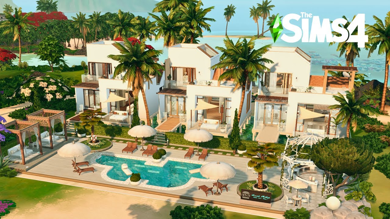 Beach Front Resort🌊 | Sulani 🌴 | Stop Motion Build | The Sims 4 | No CC