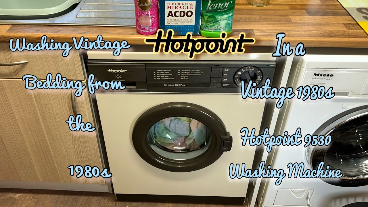 Washing Vintage 1980s Bedding in a Vintage 1980s Washing Machine (Ft.  Hotpoint 9530)