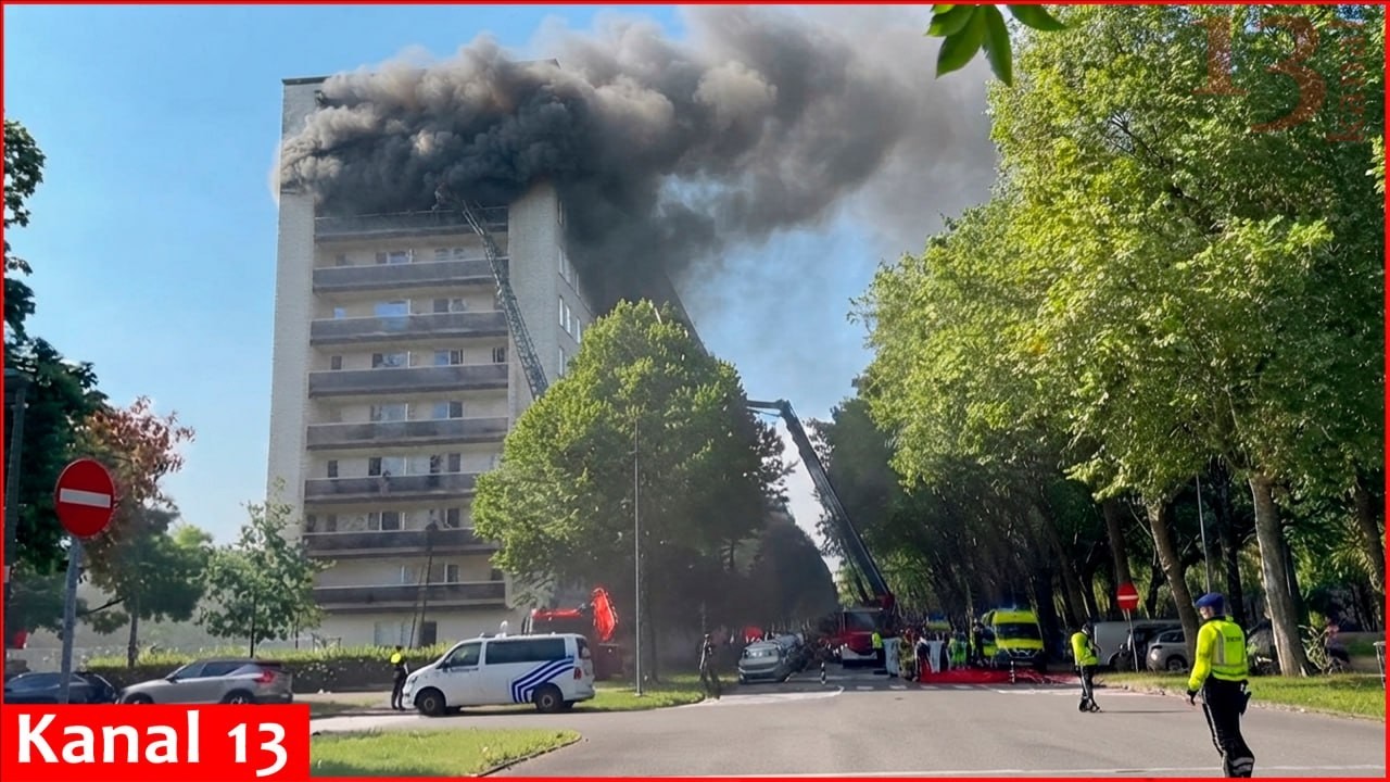 При пожаре в многоквартирном доме в Антверпене погибли люди