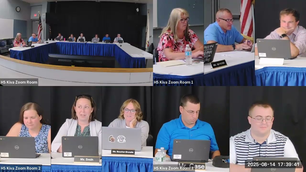 NRSD School Committee Meeting - August 14, 2025