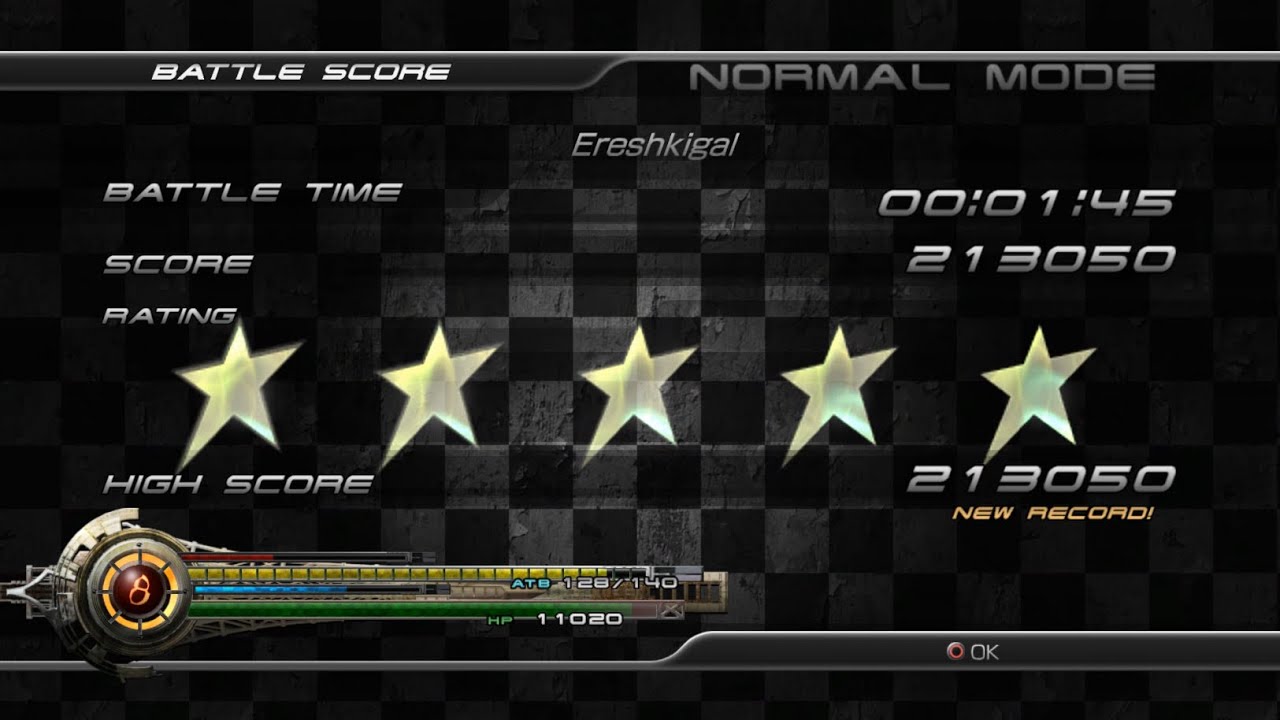 Lightning Returns: Final Fantasy XIII Ereshkigal Normal Mode Five Stars No Item