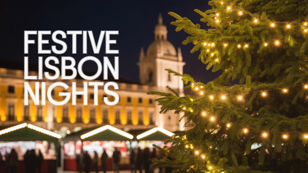 Christmas in Lisbon 🇵🇹 | Magical Winter Walk, Lights & Festive Atmosphere in 4K