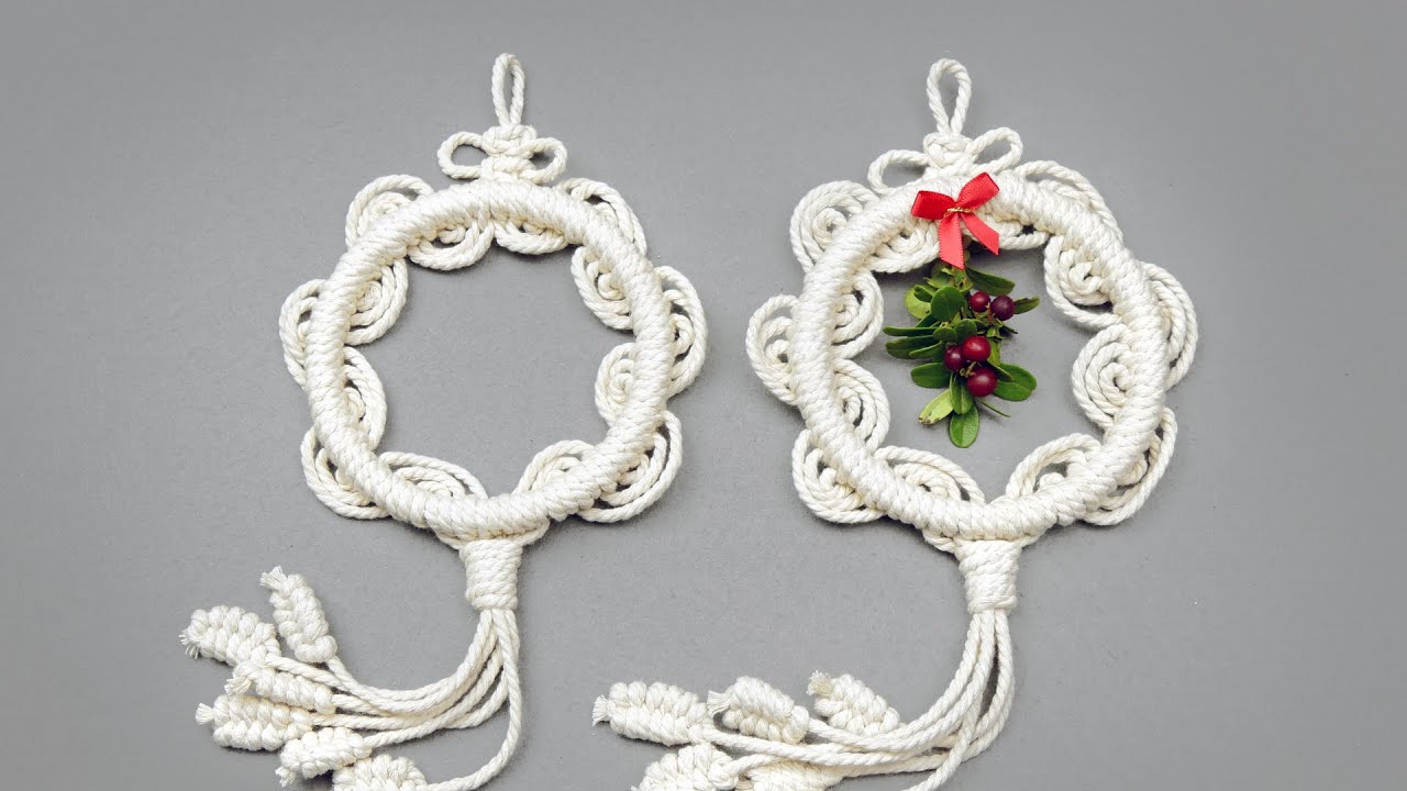 ROUND AND WAVY MACRAMÉ ORNAMENTS NEW DESIGN TUTORIAL