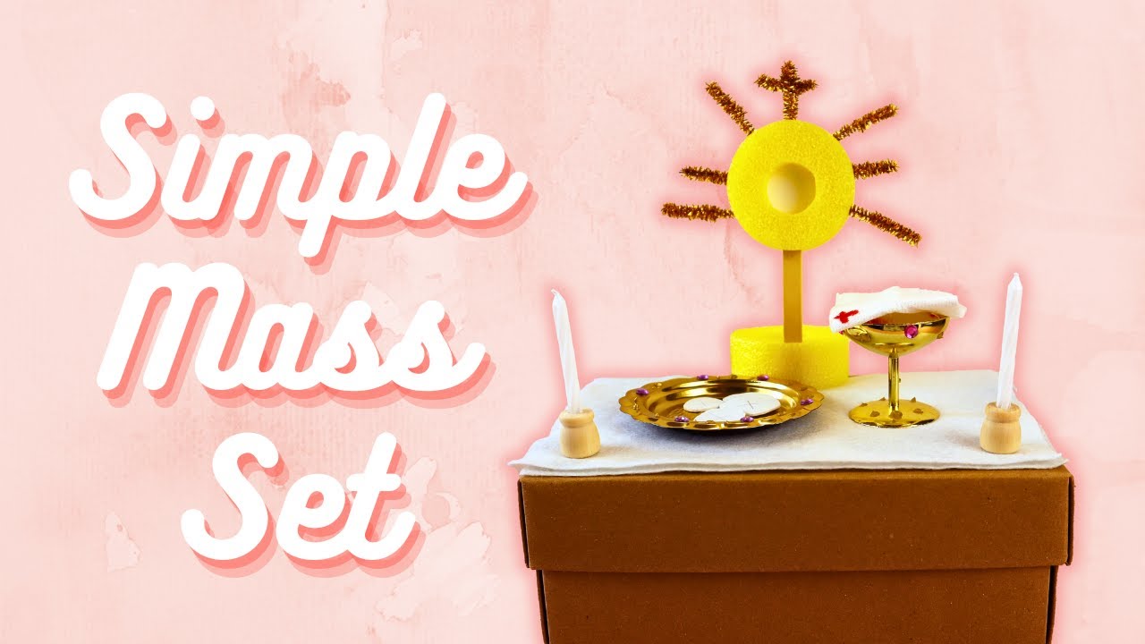 DIY Simple Mass Set Catholic Craft for Kids