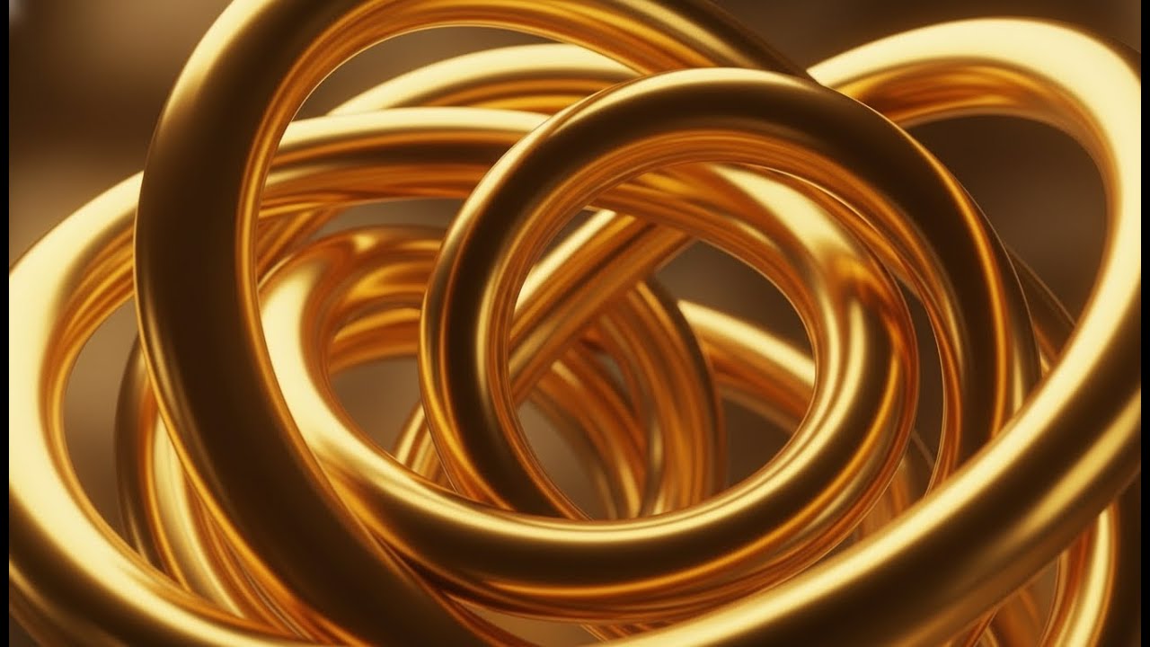 Golden Ring of Magical Particles | VJ LOOP