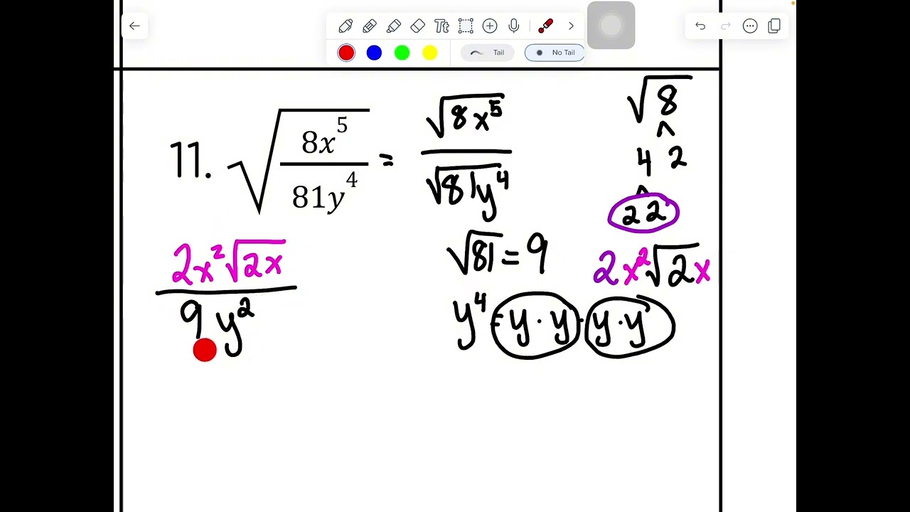 Radicals and Rational Exponents CFA Review