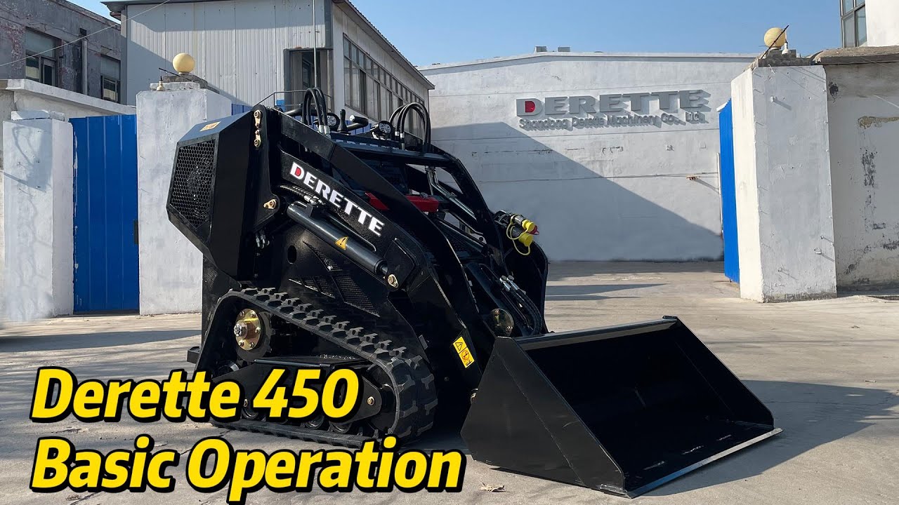 Derette 450 Mini Skid Steer Loader Basic Operation