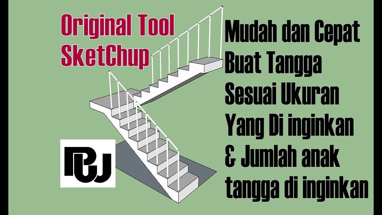 Teknik Cepat Buat Tangga. SketChup