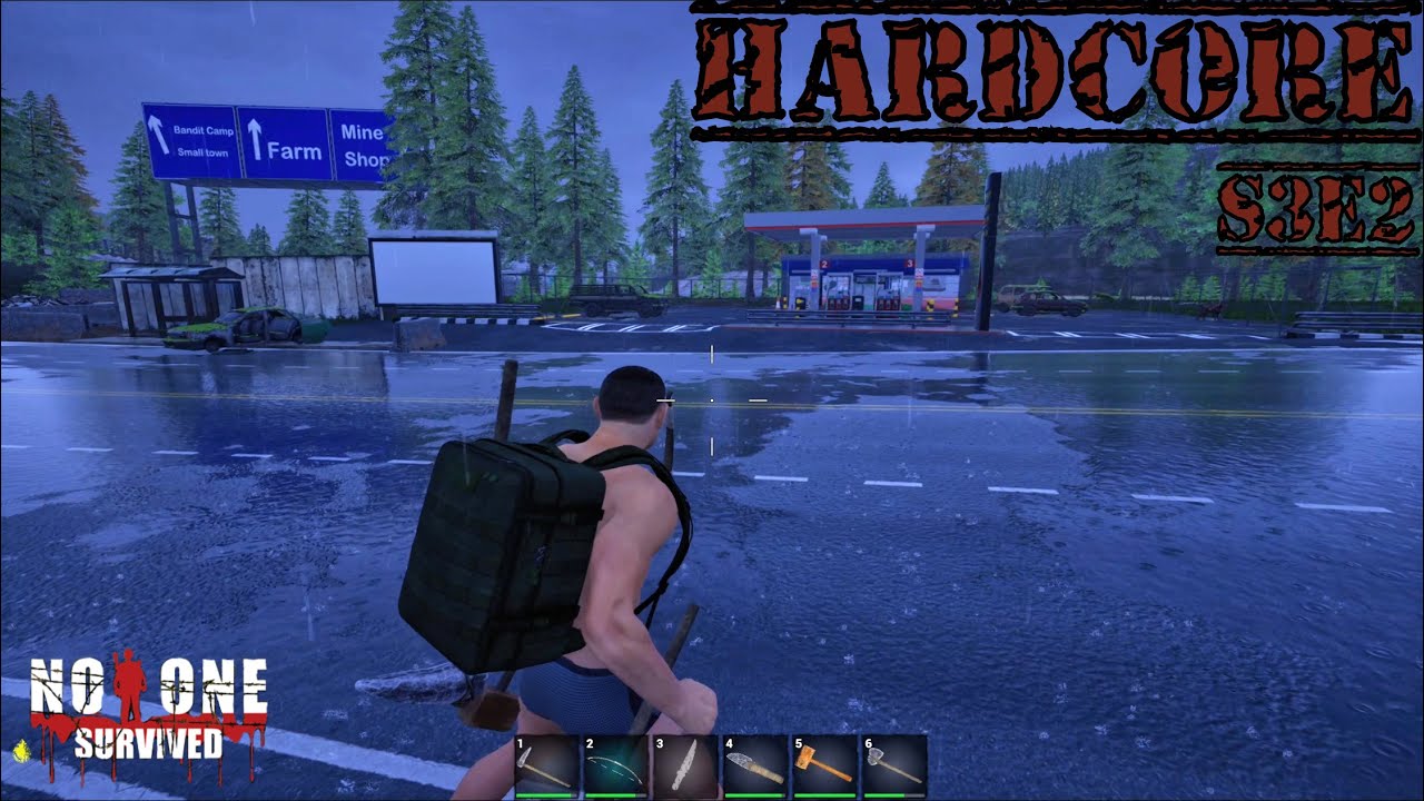 No One Survived S3E2 HARDCORE. Gas Station. Let's Play Solo