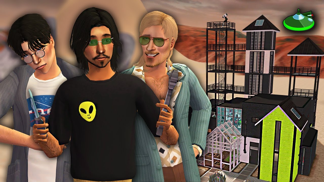 The WEIRD House of the CURIOUS Brothers 👽🛸 | Sims 2 Speed Build