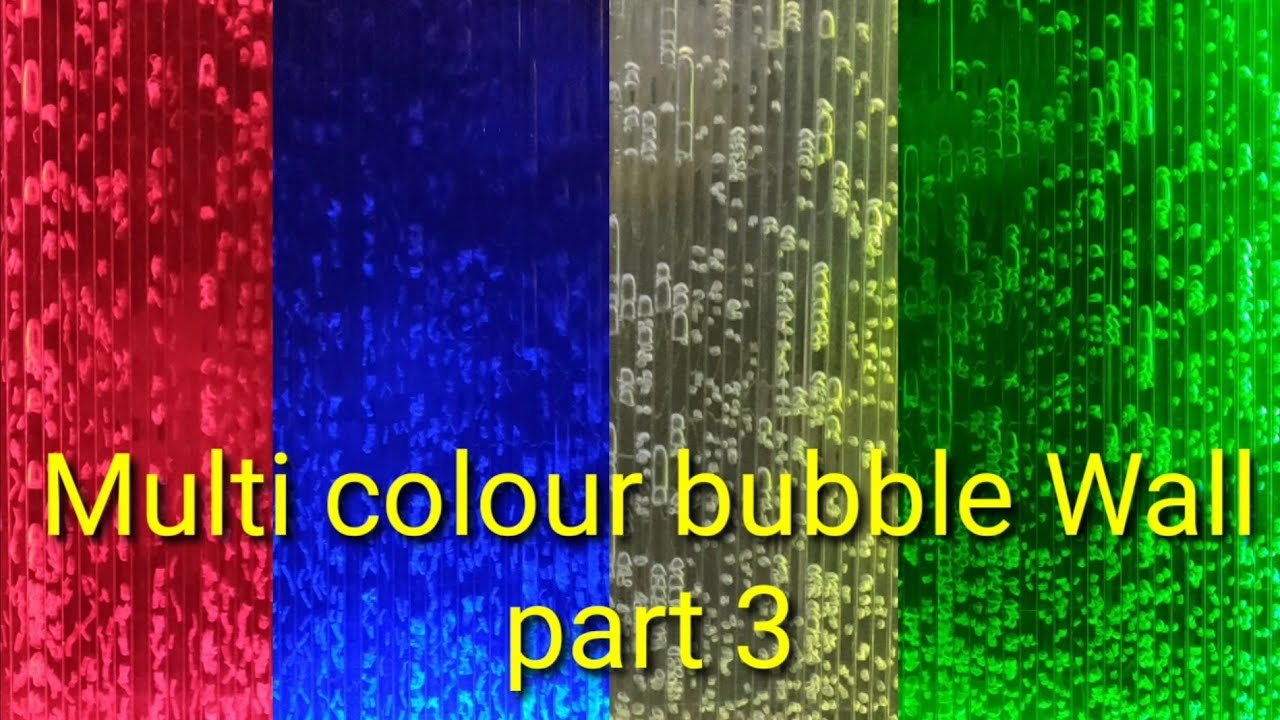 How to make a multi colour bubble Wall part 3, ഒരു multi കളർ bubble വോൾ ഉണ്ടാക്കിയാലോ...
