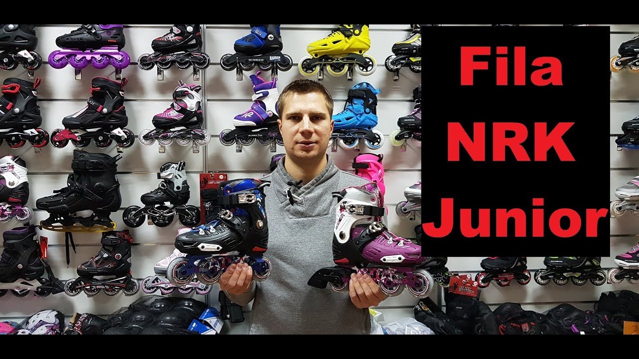 Детские раздвижные фрискейт ролики Fila NRK Junior