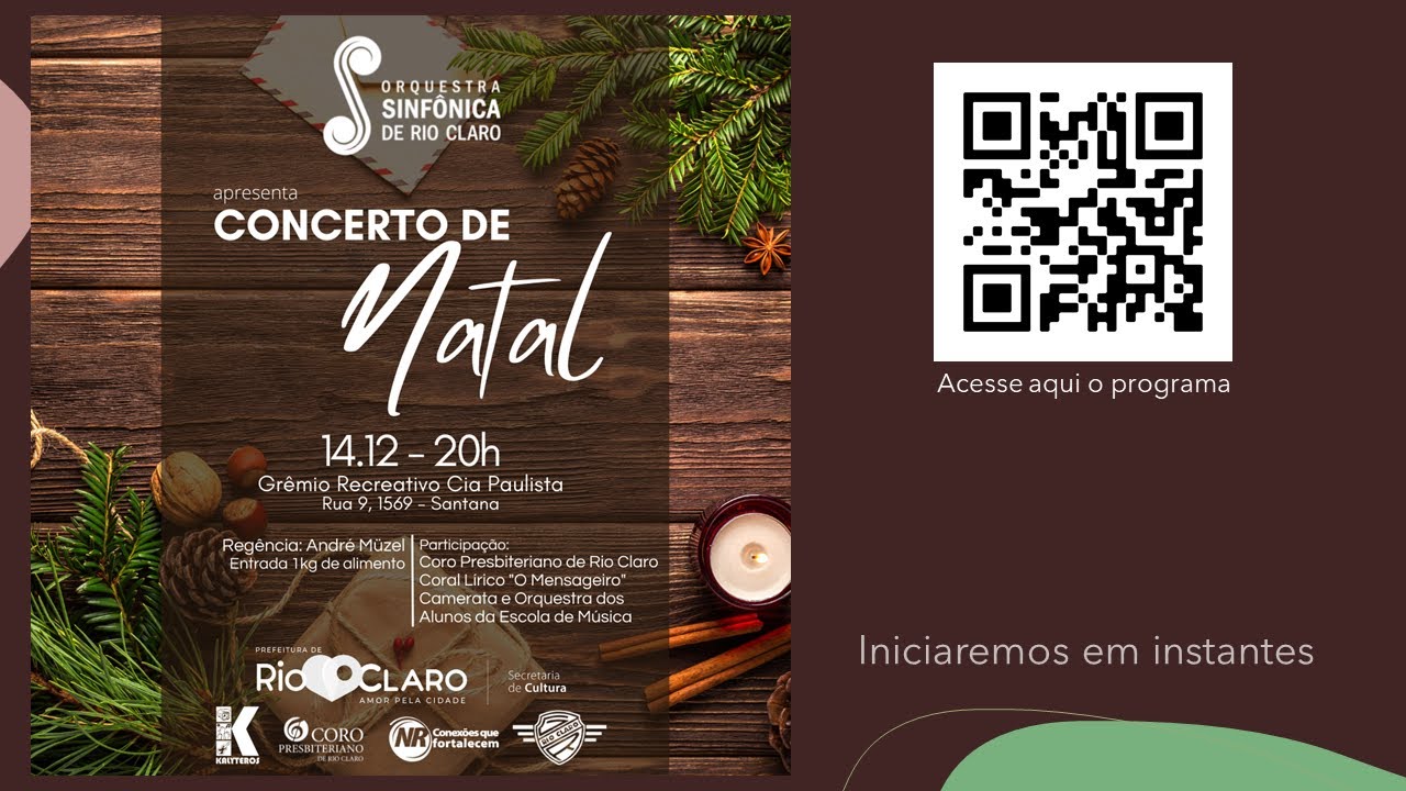 Orquestra Sinfônica de Rio Claro - Concerto de Natal 2021